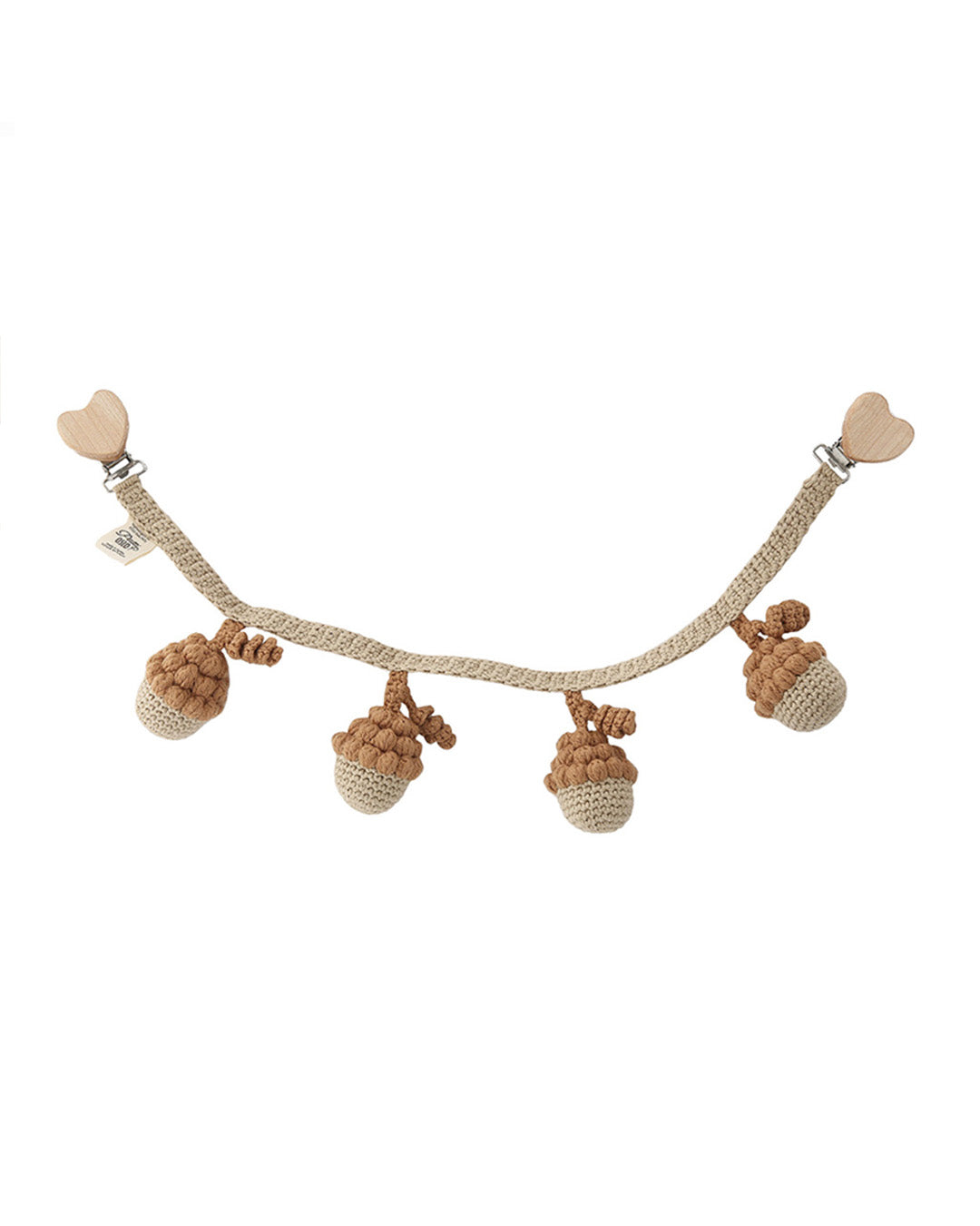 Patti Oslo Norge Acorn Pram Chain | caramel Music Mobiles & Pram Chains