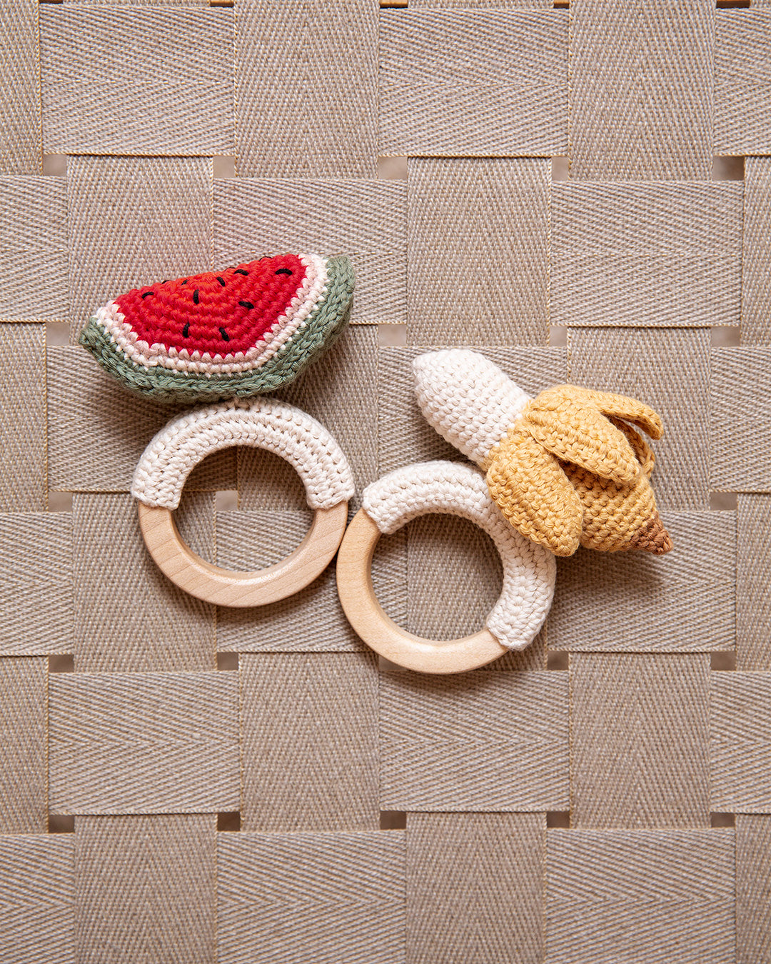 Patti Oslo Norge Banan Bitering Teething Rings & Rattles & Baby Gym Toys
