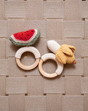Patti Oslo Norge Banan Bitering Teething Rings & Rattles & Baby Gym Toys