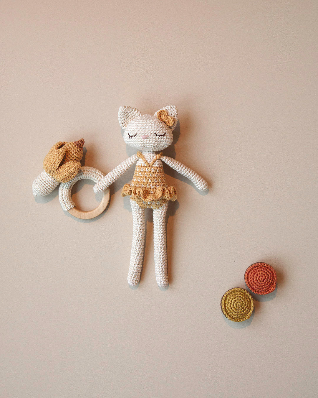 Patti Oslo Norge Banan Bitering Teething Rings & Rattles & Baby Gym Toys