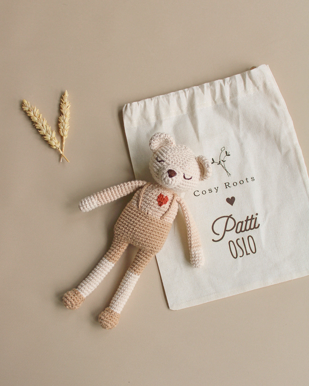 Patti Oslo Norge Bear - Patti Oslo x Cosy Roots Organic Soft Toys