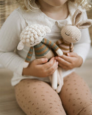 Patti Oslo Norge Birgitte Kaninen | Kosebamse | rosa stripet genser Organic Soft Toys