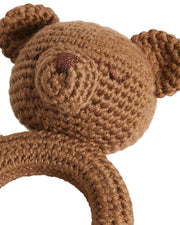 Patti Oslo Norge Bo Bjørn Bitering | brown Teething Rings & Rattles & Baby Gym Toys