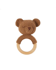 Patti Oslo Norge Bo Bjørn Bitering | brown Teething Rings & Rattles & Baby Gym Toys