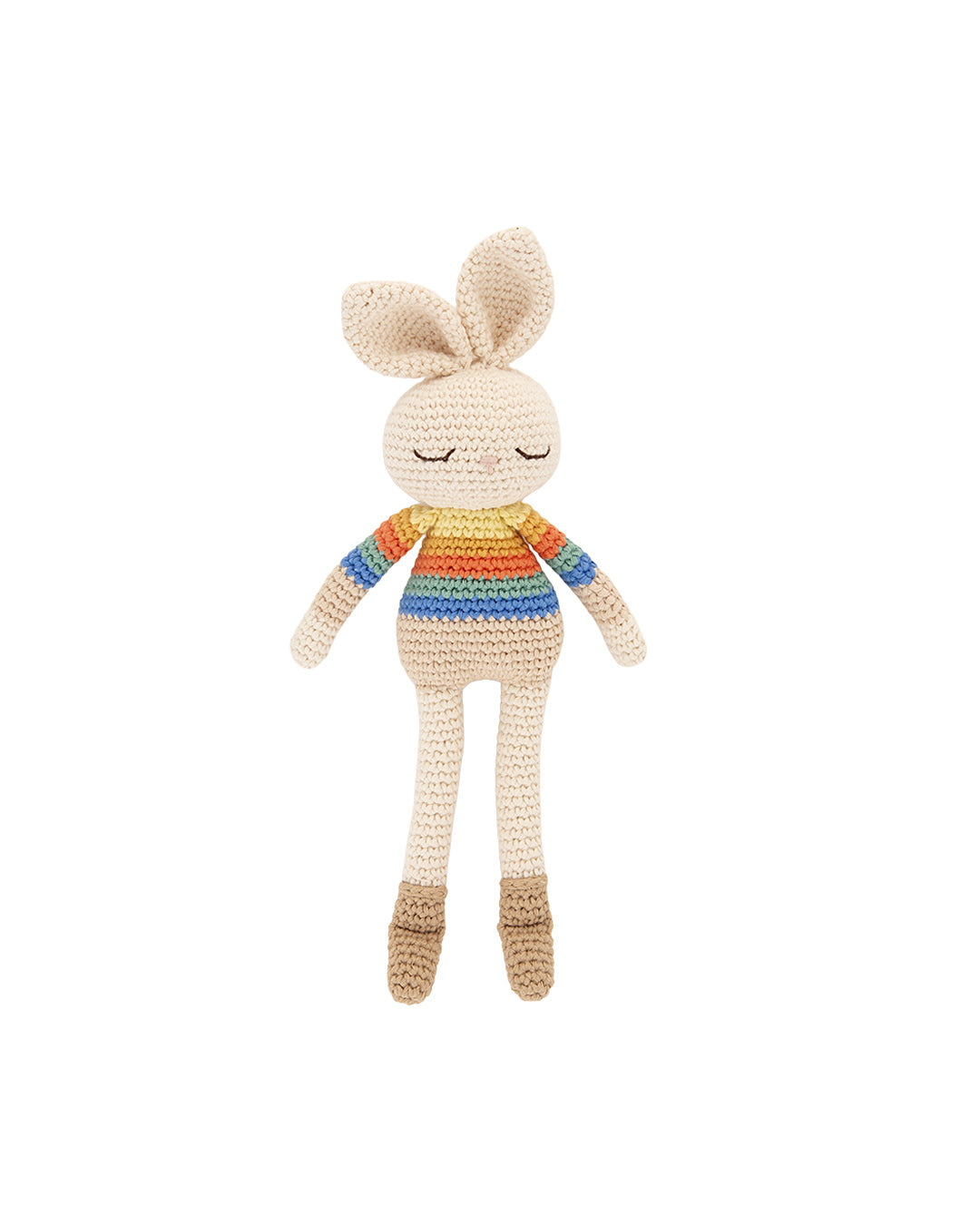 Patti Oslo Norge Bonnie Bunny Soft Toy - Rainbow Stripe | Patti Oslo x the Bonniemob 