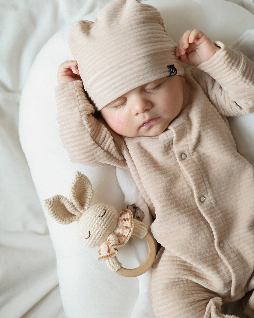 Patti Oslo Norge Bonnie the Bunny Teething Ring | with bell Teething Rings & Rattles & Baby Gym Toys