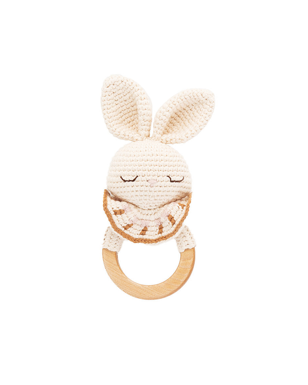 Patti Oslo Norge Bonnie the Bunny Teething Ring | with bell Teething Rings & Rattles & Baby Gym Toys