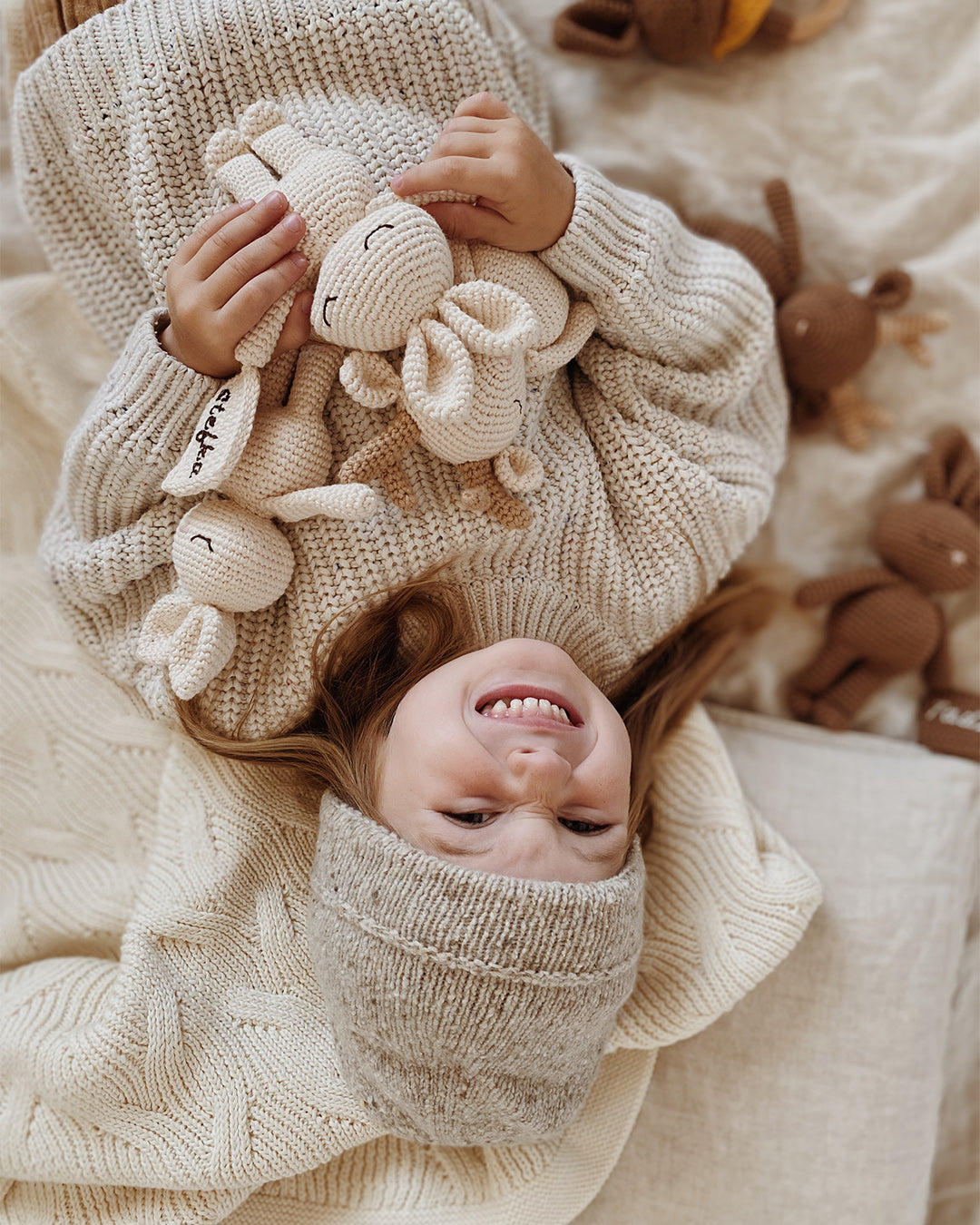 Patti Oslo Norge Bunny Mini Collection I brown Organic Soft Toys