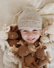 Patti Oslo Norge Bunny Mini Collection I cream Organic Soft Toys