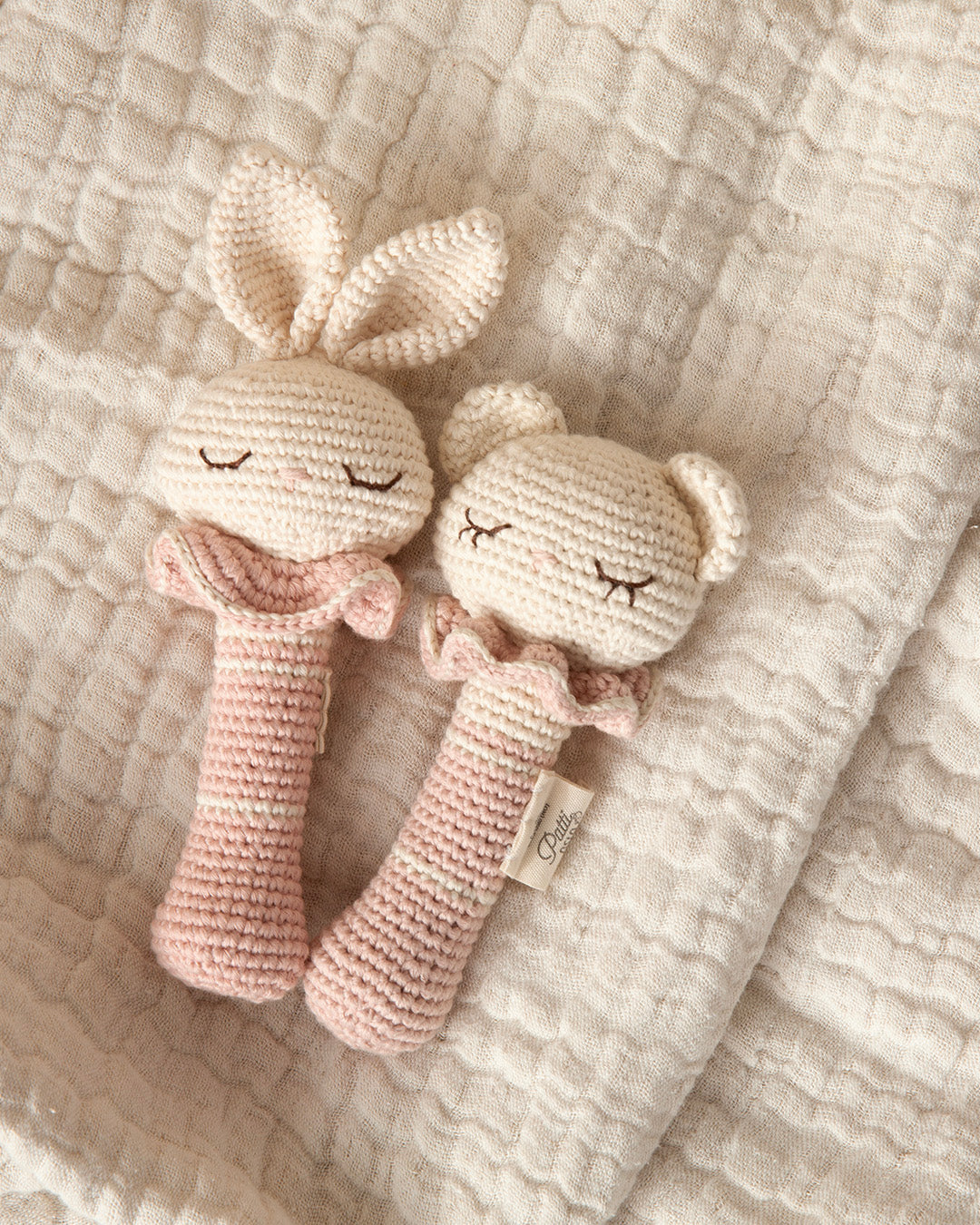 Patti Oslo Norge Kaninen Rangle | rosa Teething Rings & Rattles & Baby Gym Toys
