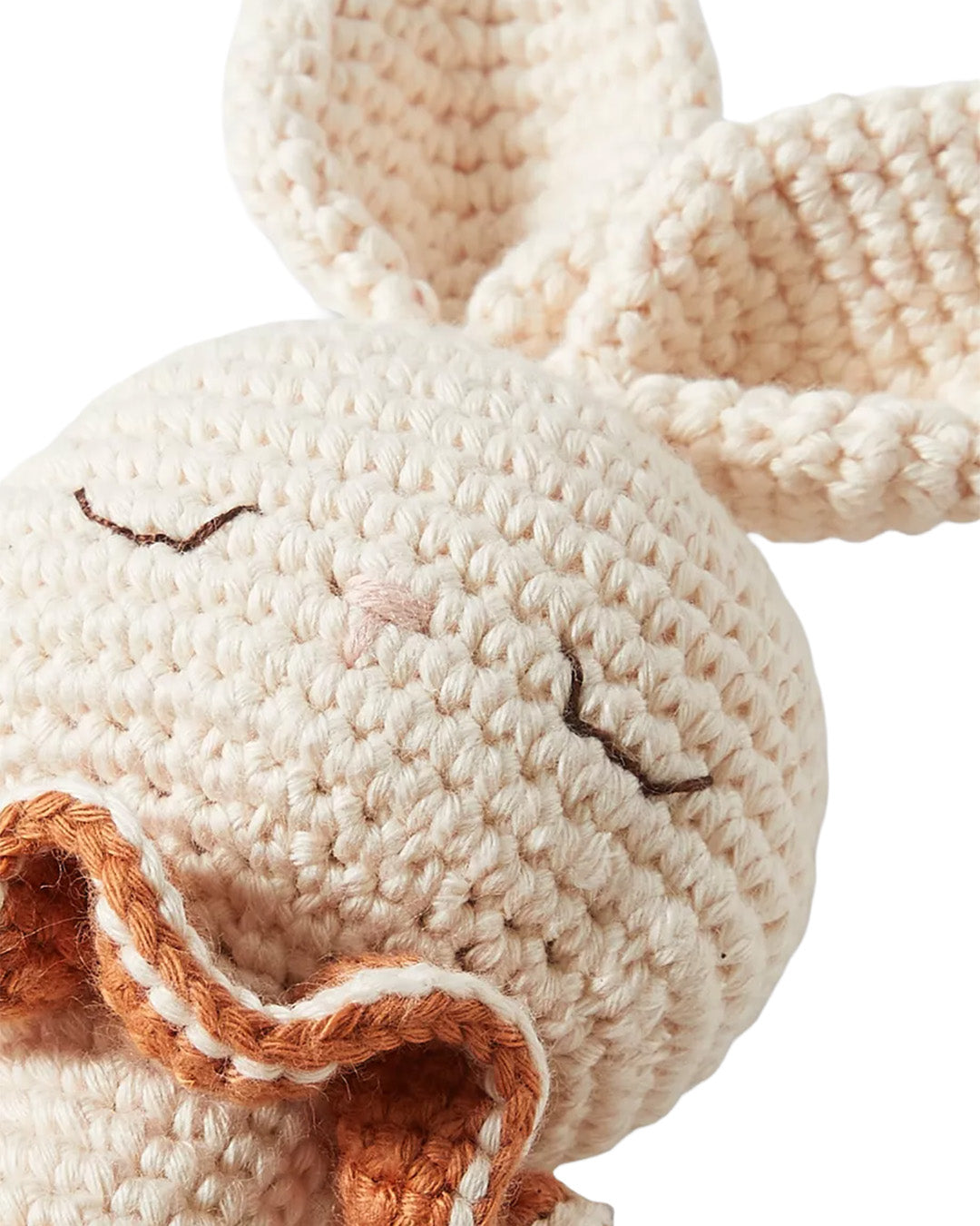 Patti Oslo Norge Bunny Rattle | terracotta with bell Teething Rings & Rattles & Baby Gym Toys