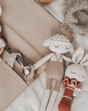 Patti Oslo Norge Bunny Rattle | terracotta with bell Teething Rings & Rattles & Baby Gym Toys