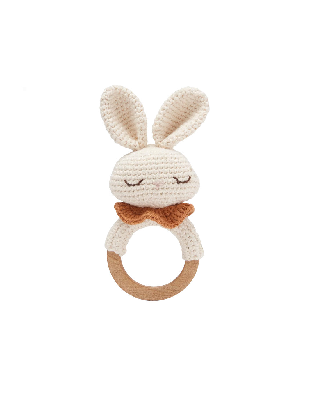 Patti Oslo Norge Bunny the Teething Ring | with bell Teething Rings & Rattles & Baby Gym Toys