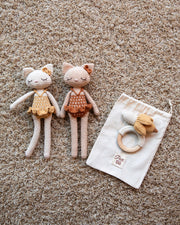 Patti Oslo Norge Camille Huskatten – Håndlagde Kosebamse - Økologisk Bomull Organic Soft Toys