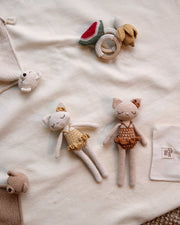 Patti Oslo Norge Camille Huskatten – Håndlagde Kosebamse - Økologisk Bomull Organic Soft Toys