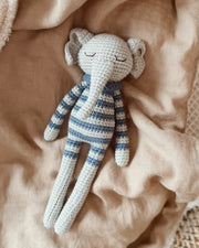 Patti Oslo Norge Ellie Elephant | striped raf Organic Soft Toys