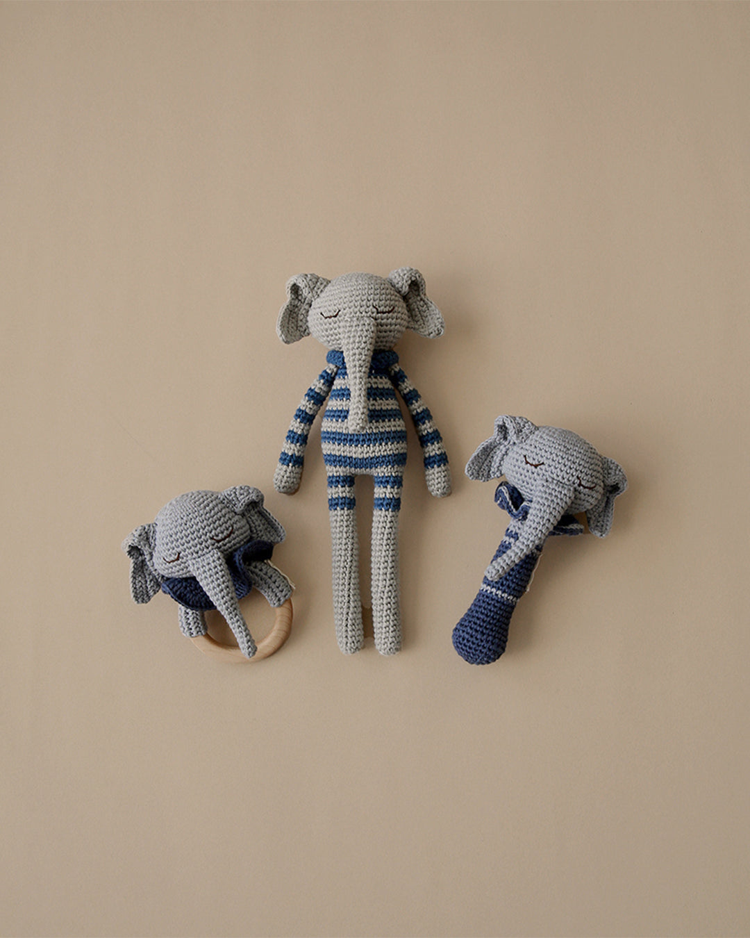 Patti Oslo Norge Ellie Elefanten Bitering Teething Rings & Rattles & Baby Gym Toys