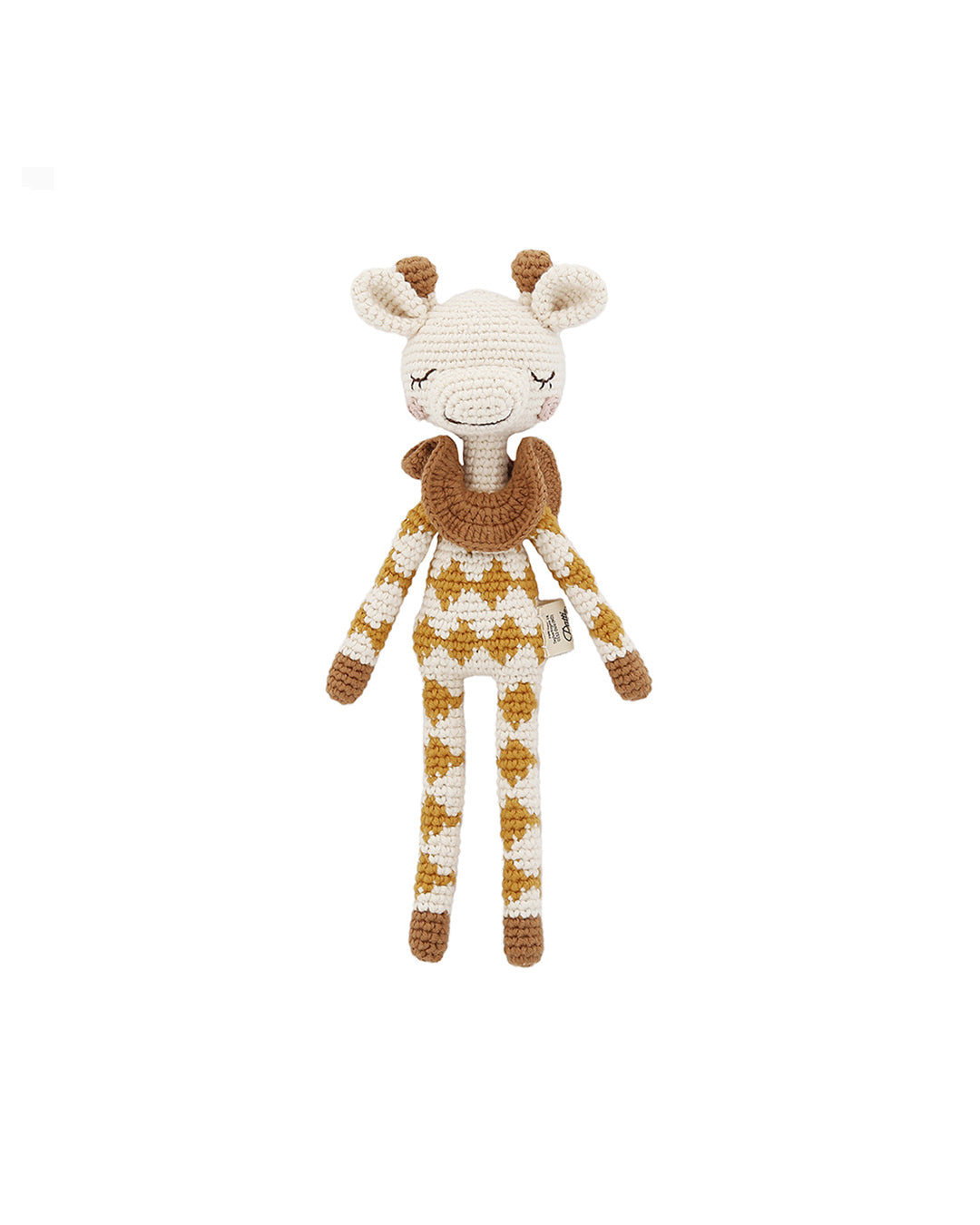 Patti Oslo Norge Goldie Giraffe | ochre overall Organic Soft Toys