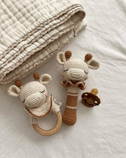 Patti Oslo Norge Goldie Sjiraffen Rangle | caramel Teething Rings & Rattles & Baby Gym Toys