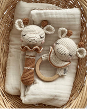 Patti Oslo Norge Goldie Sjiraffen Rangle | caramel Teething Rings & Rattles & Baby Gym Toys