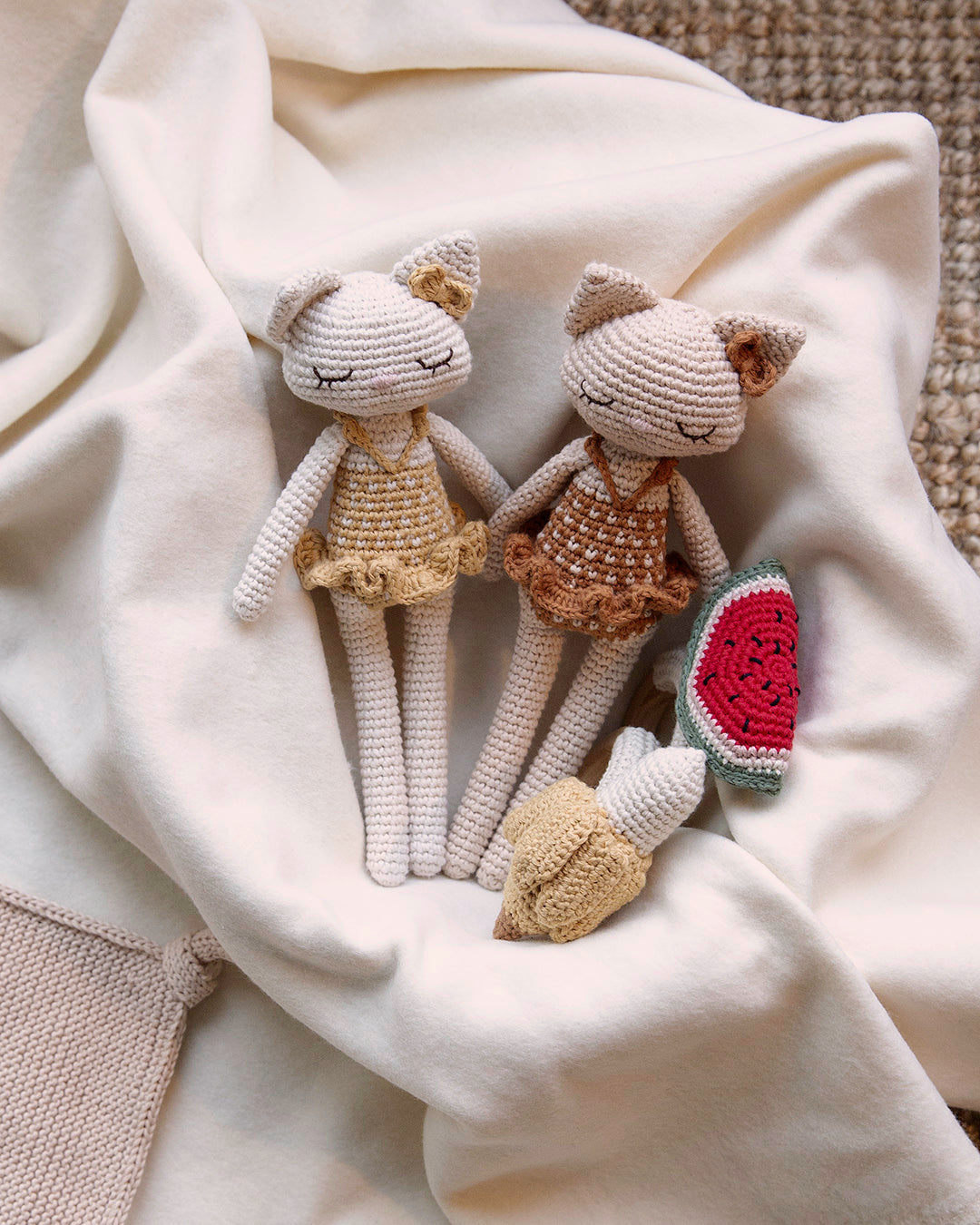 Patti Oslo Norge Vannmelon | Bitering | med bjelle Teething Rings & Rattles & Baby Gym Toys