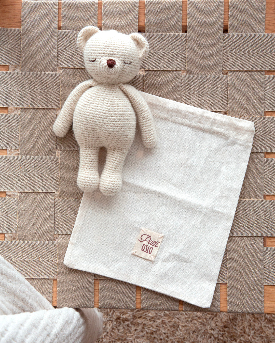 Patti Oslo Norge Isbjørn Kosebamse | Ull Organic Soft Toys