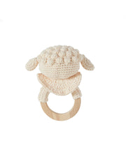 Patti Oslo Norge Lam Bitering | ecru Teething Rings & Rattles & Baby Gym Toys
