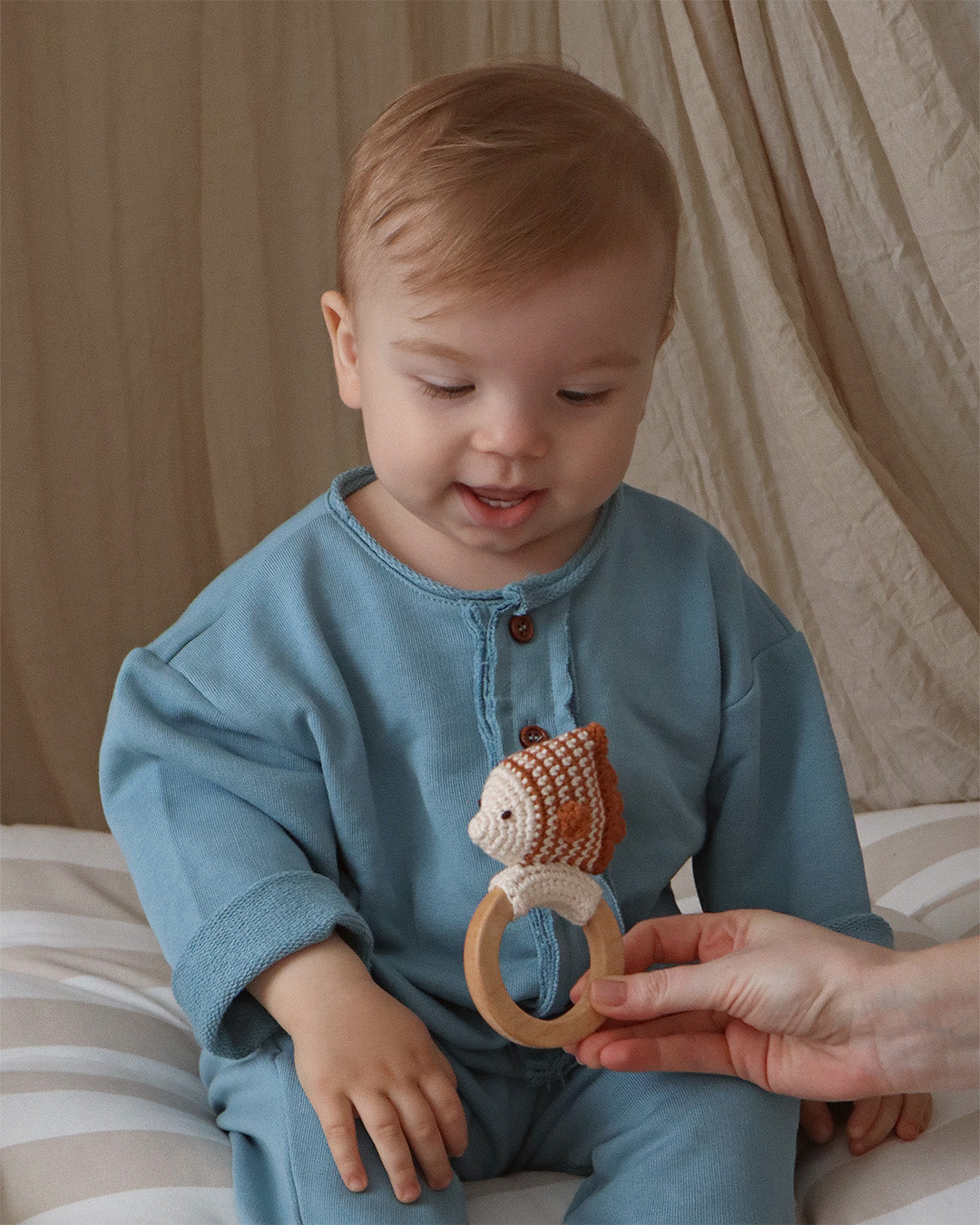 Patti Oslo Norge Maki the Fish Teething Ring | with bell Teething Rings & Rattles & Baby Gym Toys