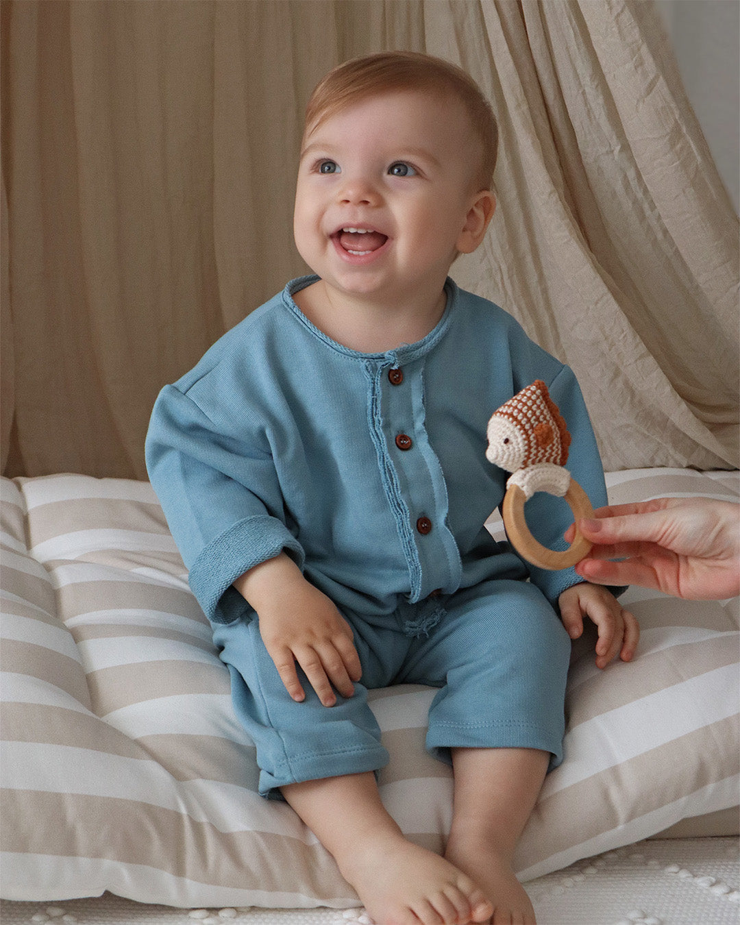 Patti Oslo Norge Maki the Fish Teething Ring | with bell Teething Rings & Rattles & Baby Gym Toys