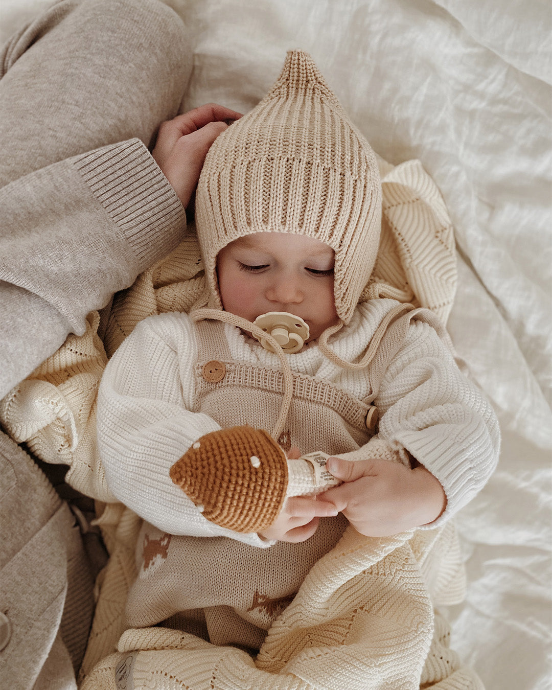 Patti Oslo Norge Sopp Rangle I caramel Teething Rings & Rattles & Baby Gym Toys