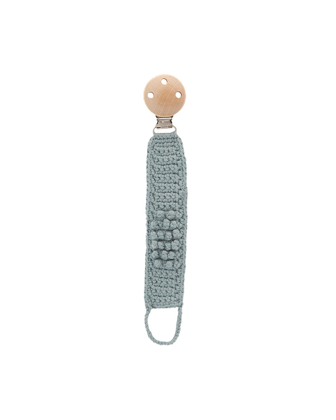 Patti Oslo Norge Pacifier Clip Organic Cotton | baby blue Pacifier Clips
