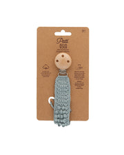 Patti Oslo Norge Pacifier Clip Organic Cotton | baby blue Pacifier Clips