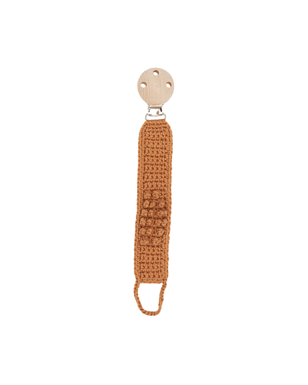Patti Oslo Norge Pacifier Clip Organic Cotton | caramel Pacifier Clips