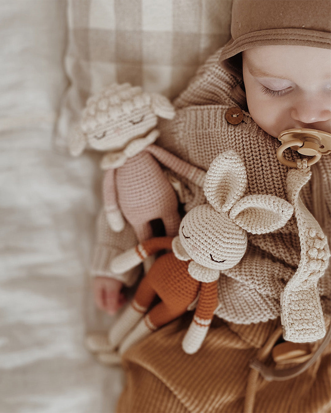 Patti Oslo Norge Pacifier Clip Organic Cotton | cream Pacifier Clips