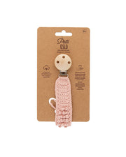 Patti Oslo Norge Pacifier Clip Organic Cotton | rosa Pacifier Clips