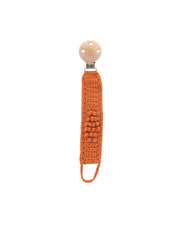 Patti Oslo Norge Pacifier Clip Organic Cotton | terracotta Pacifier Clips