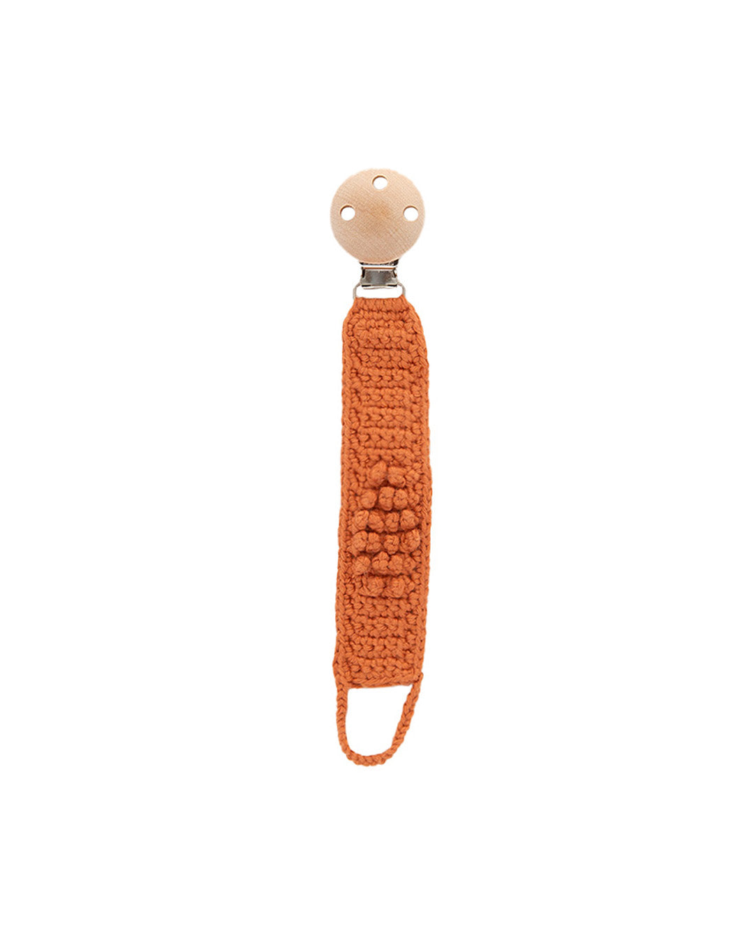 Patti Oslo Norge Pacifier Clip Organic Cotton | terracotta Pacifier Clips