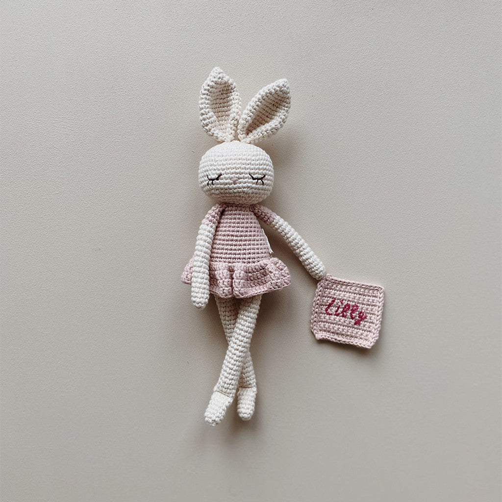 Patti Oslo Norge Personalised Ballerina I rosa Organic Soft Toys