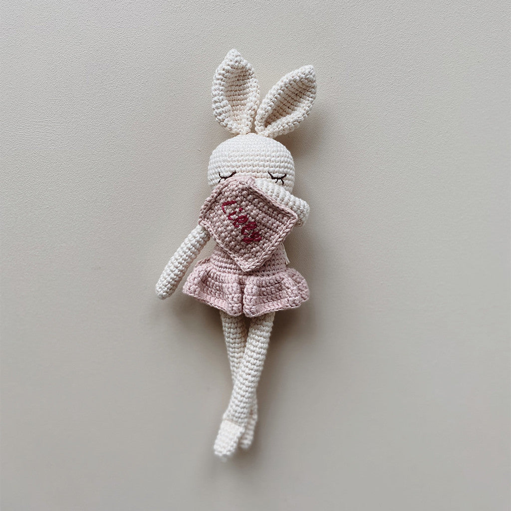Patti Oslo Norge Personalised Ballerina I rosa Organic Soft Toys