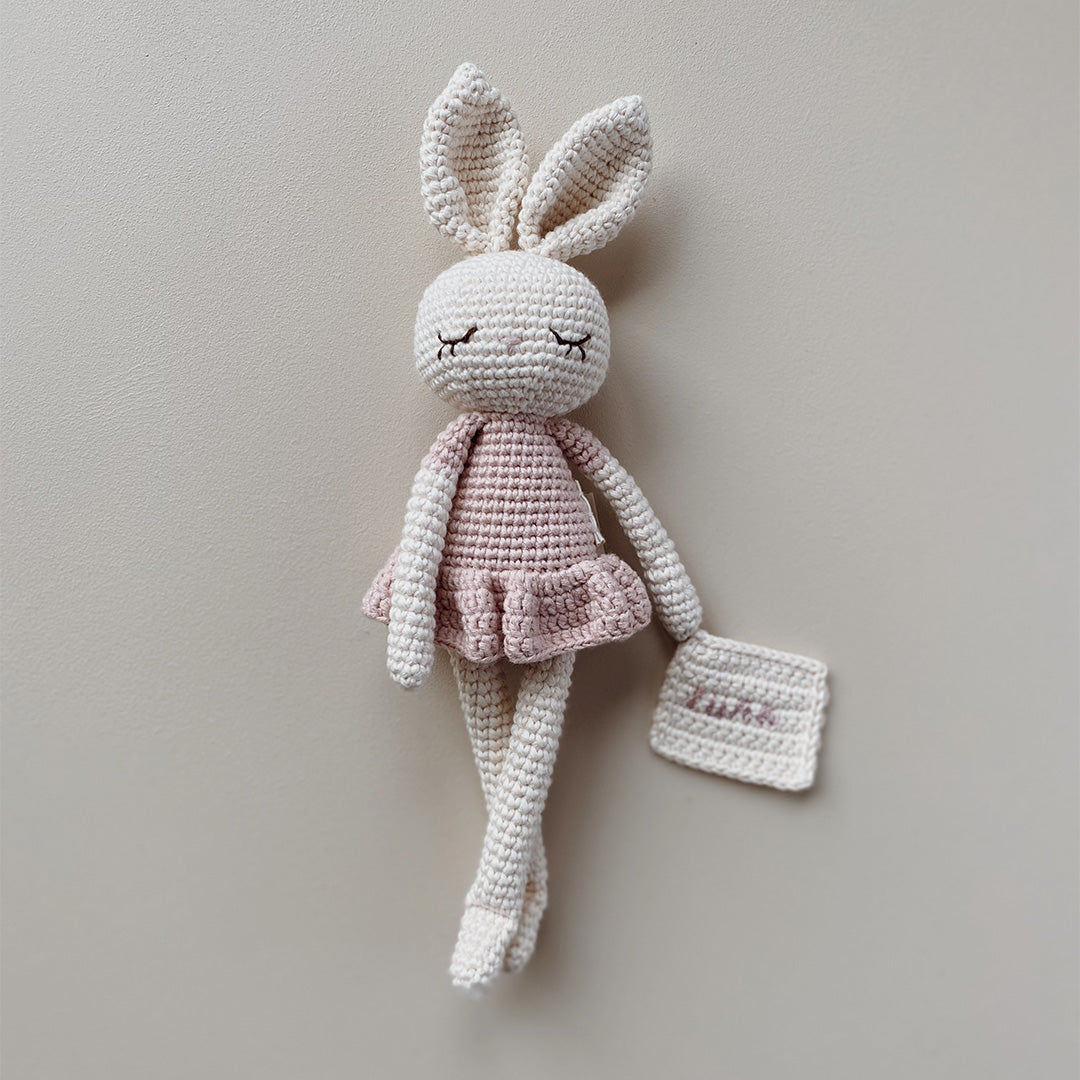 Patti Oslo Norge Personalised Ballerina I rosa Organic Soft Toys