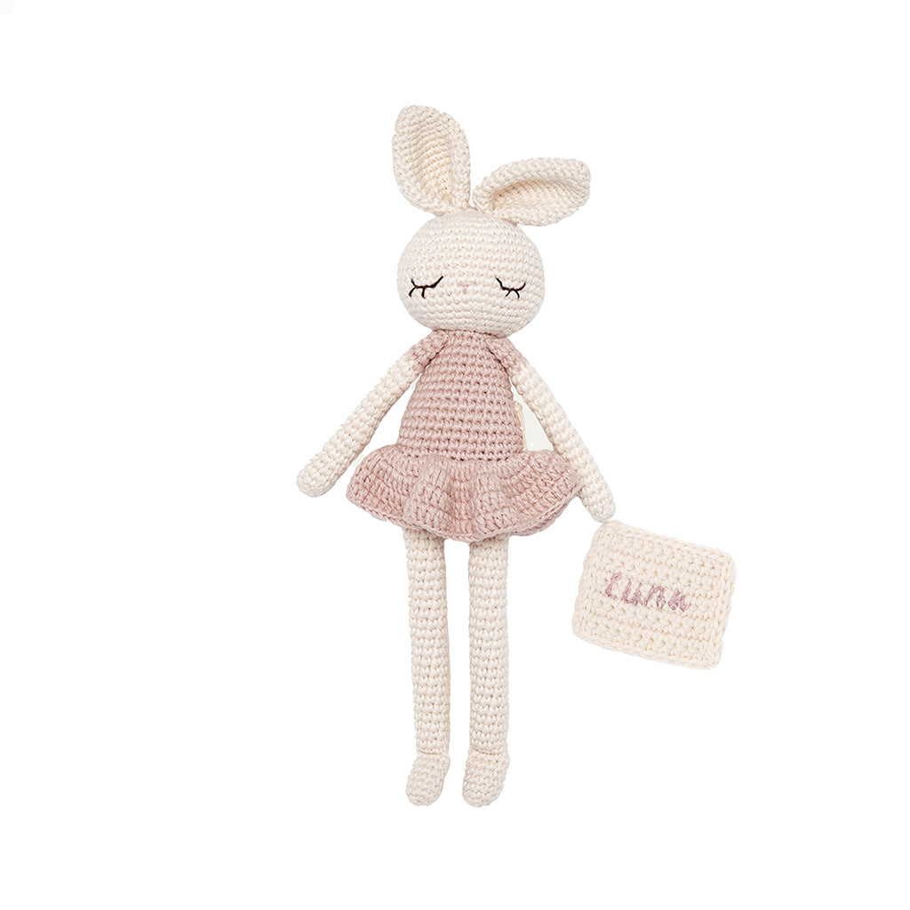Patti Oslo Norge Personalised Ballerina I rosa Organic Soft Toys