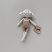 Patti Oslo Norge Personalised Lamb I swimsuit beige Organic Soft Toys