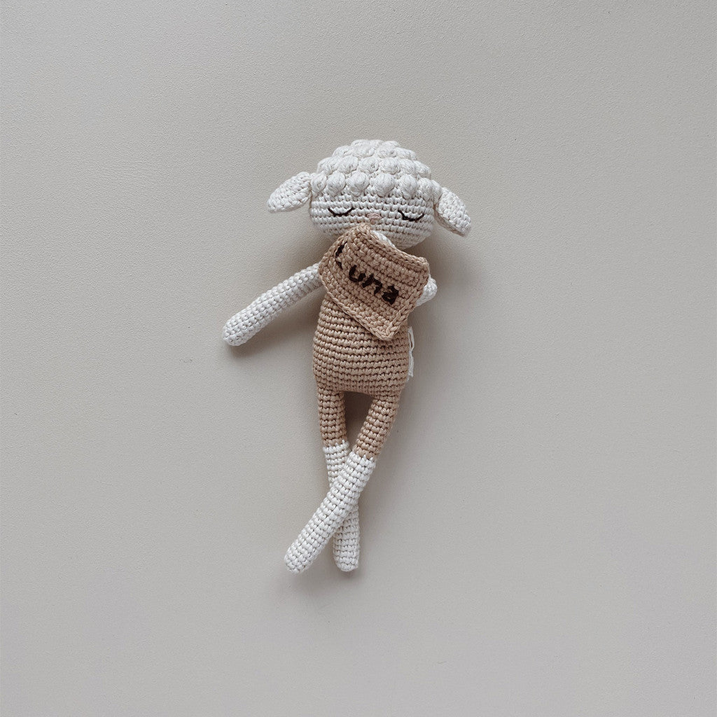 Patti Oslo Norge Personalised Lamb I swimsuit beige Organic Soft Toys
