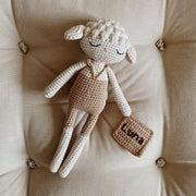Patti Oslo Norge Personalised Lamb I swimsuit beige Organic Soft Toys