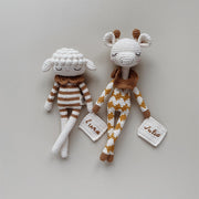 Patti Oslo Norge Personalised Lea Lamb I caramel Organic Soft Toys