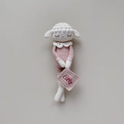 Patti Oslo Norge Personalised Lilli Lamb I rosa Organic Soft Toys