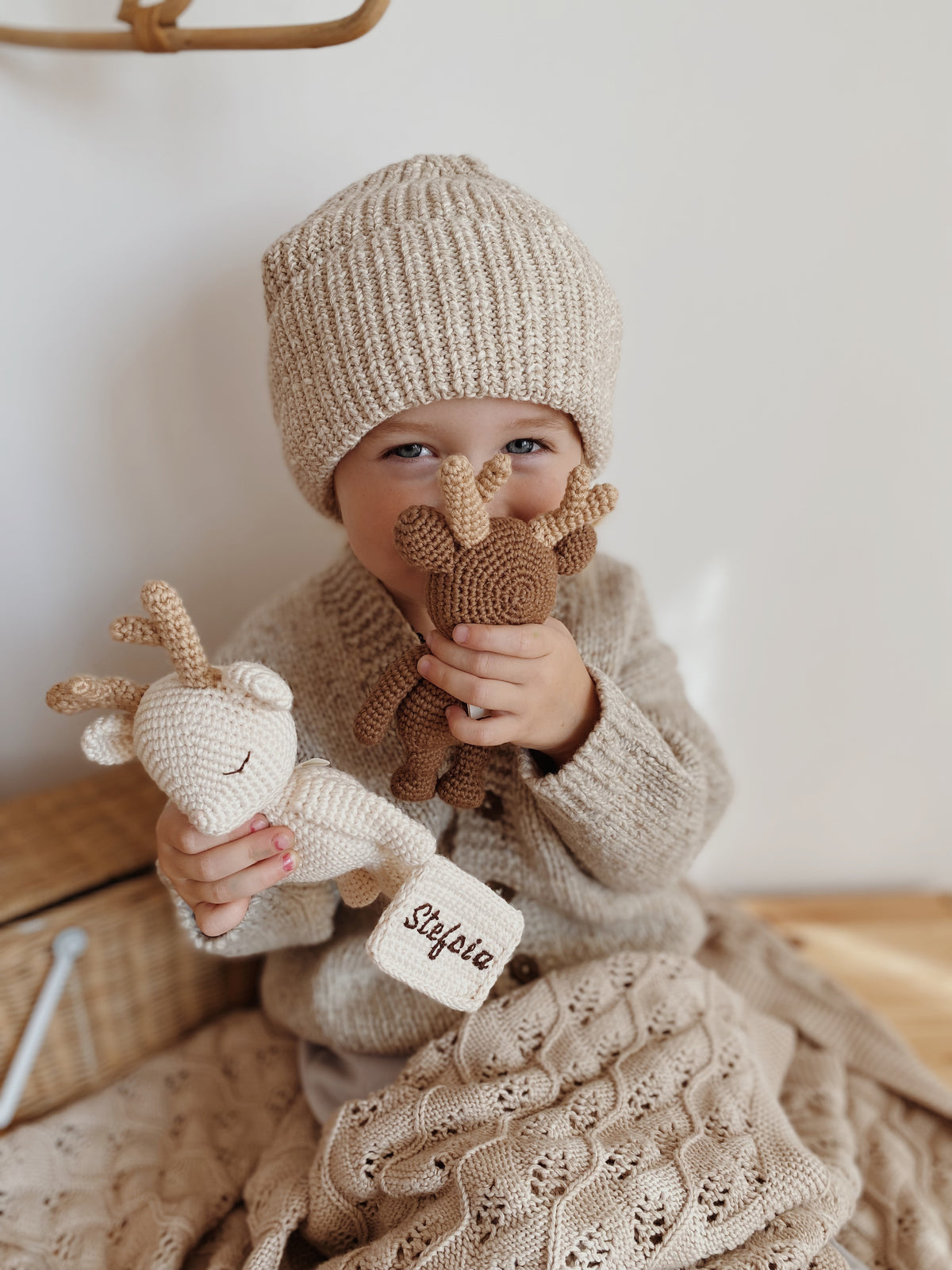 Patti Oslo Norge Reinsdyr Mini Kolleksjon I brun Organic Soft Toys