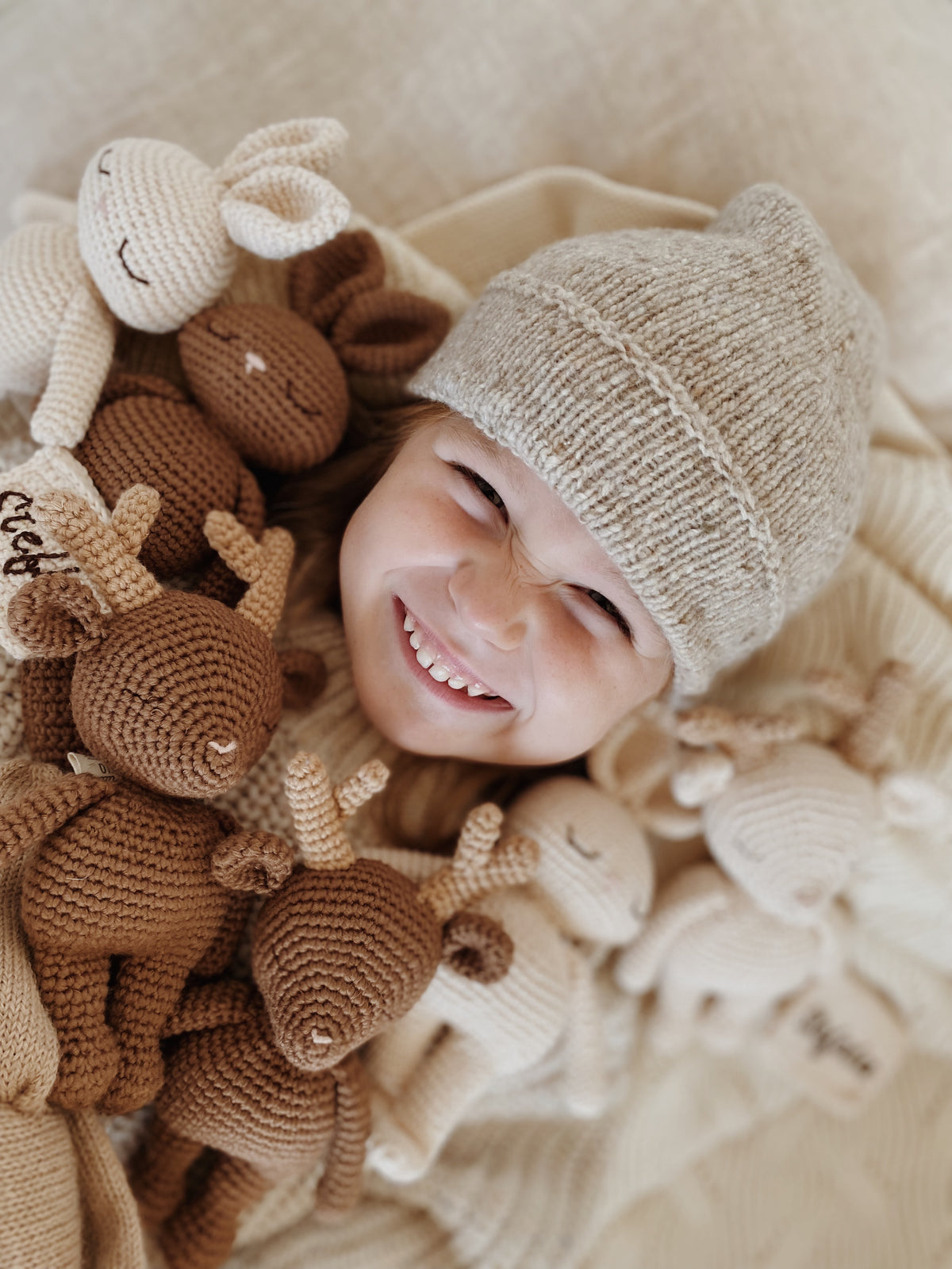 Patti Oslo Norge Reinsdyr Mini Kolleksjon I brun Organic Soft Toys