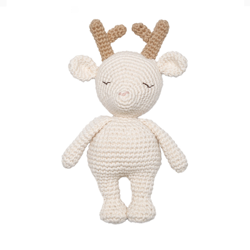 Patti Oslo Norge Reinsdyr Mini Kolleksjon I cream Organic Soft Toys