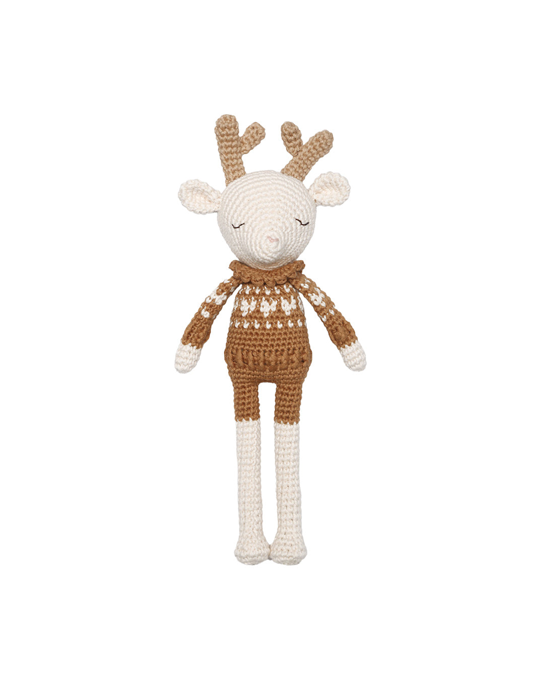 Patti Oslo Norge Robin Reinsdyr | Hjertegenser | caramel Organic Soft Toys